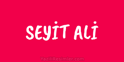 SEYİT ALİ